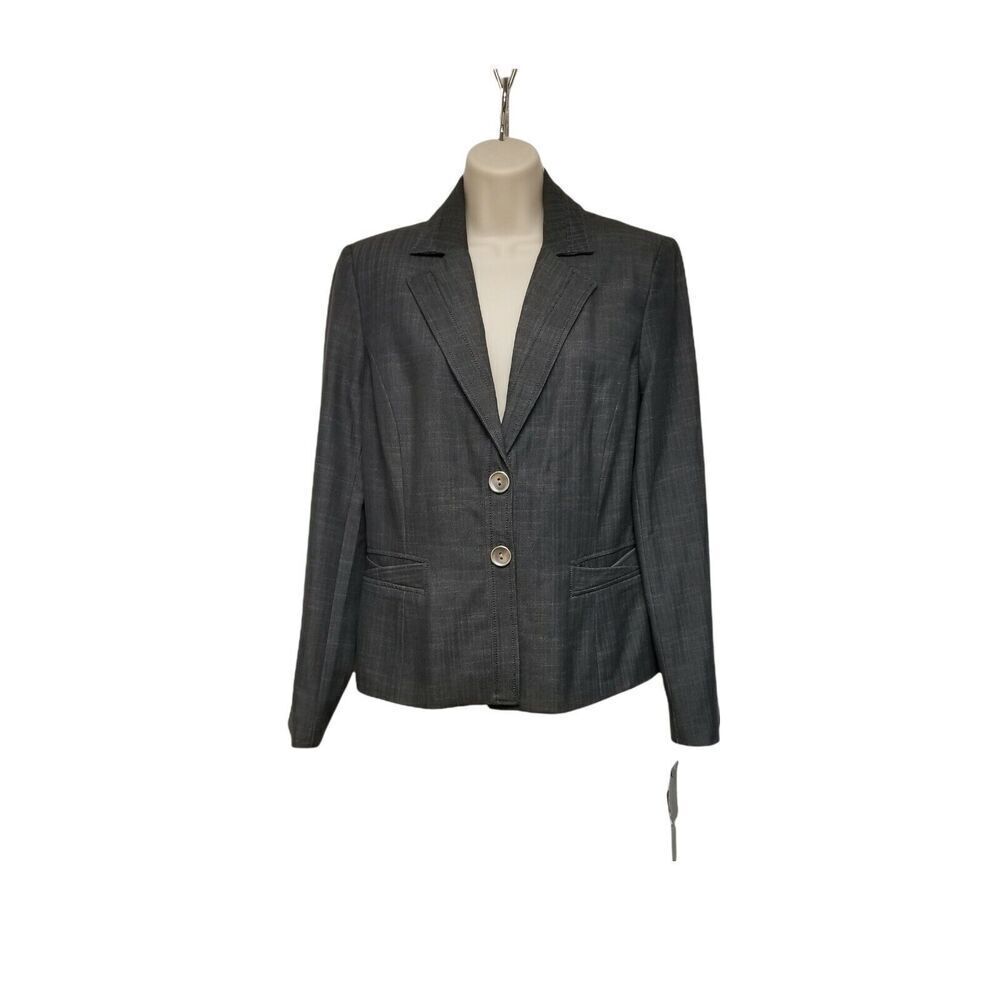 NWT Signature By Larry Levine Suit Jacket Color Heather Gray Size 8 - Picture 1 of 12